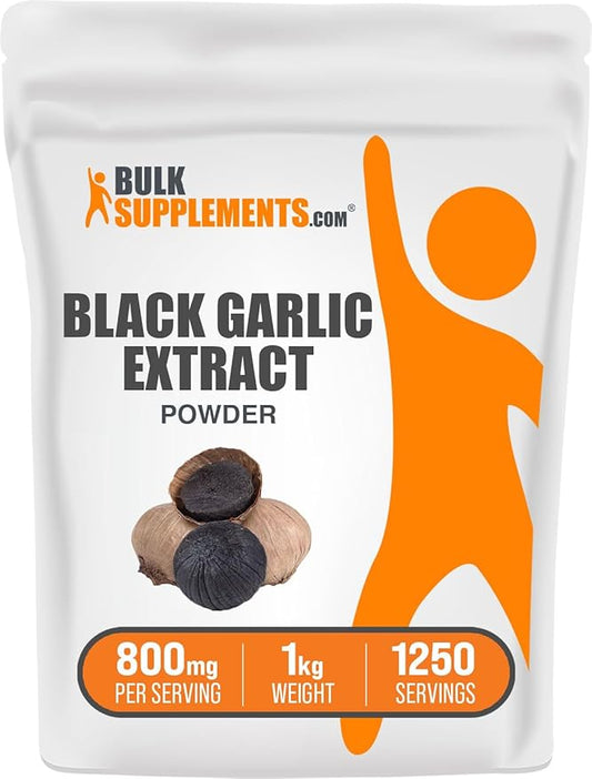 BulkSupplements.com Black Garlic Extract Powder 800mg per 1kg (2.2 (2.2 lbs) 1)