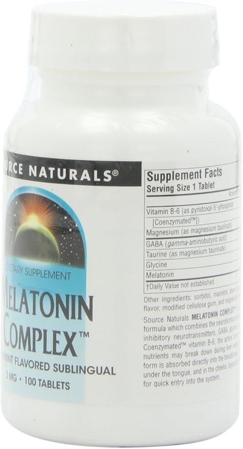 Source Naturals Sleep Science Melatonin Complex 3 mg 100 Lozenges