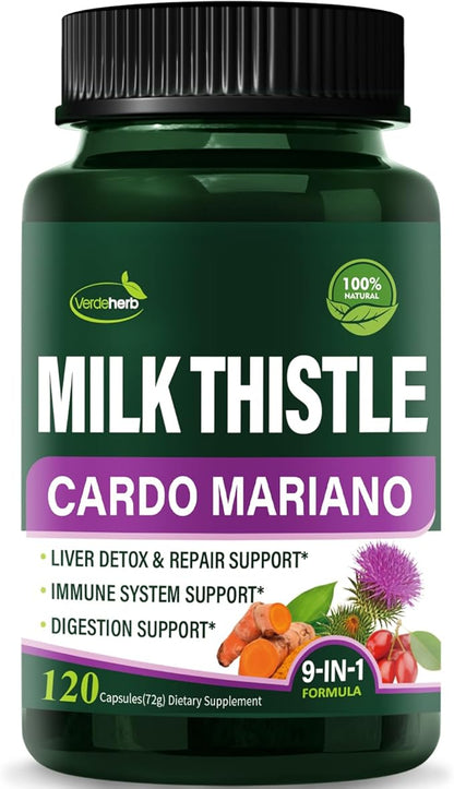 Berberine with Milk Thistle Liver Detox 120Count