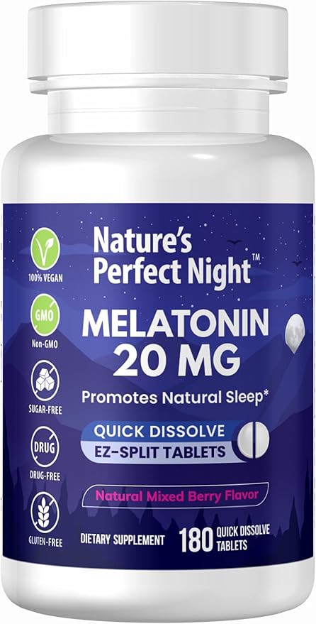 Nature's Perfect Night 20mg | 180 Quick
