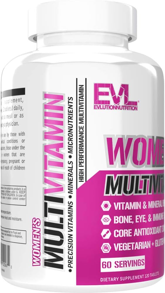 Evlution Nutrition Women's Multivitamin 120 Tablets, 60 Days
