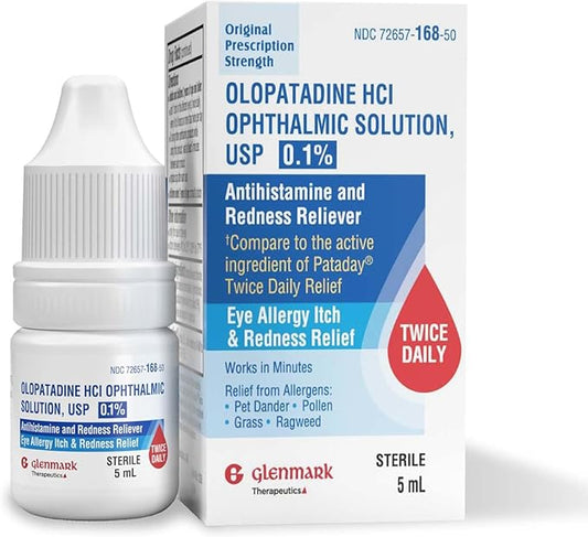 Olopatadine Eye Drops for Allergies, Redness 0.1%, 5ml 5ml