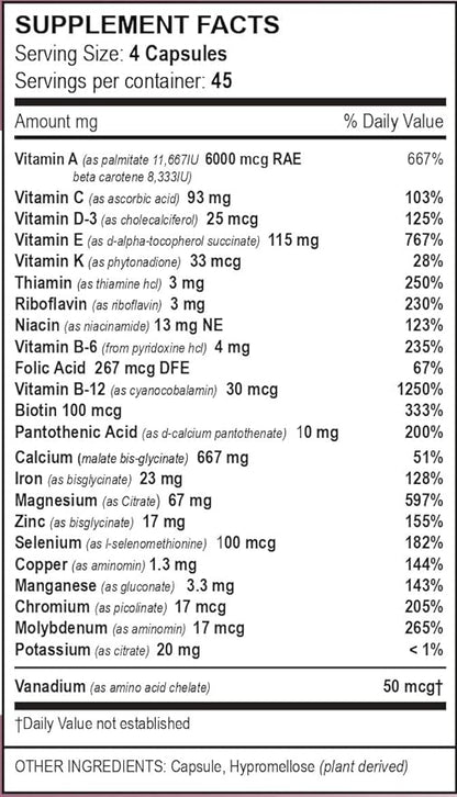 Bariatric Multivitamins, Multi-Standard Formula – 180