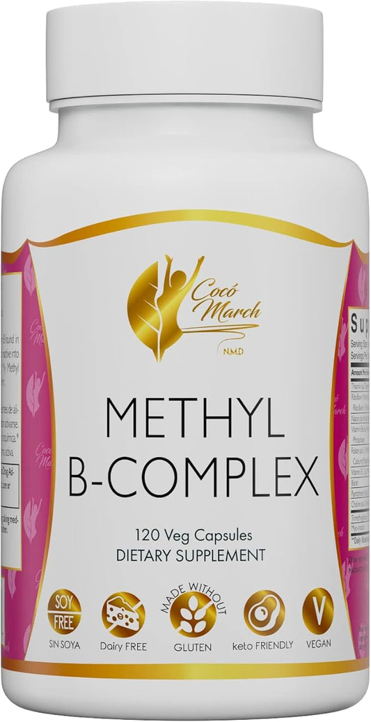 High Potency Methyl B Vitamins Active 5-MTHFR - 120 Capsules