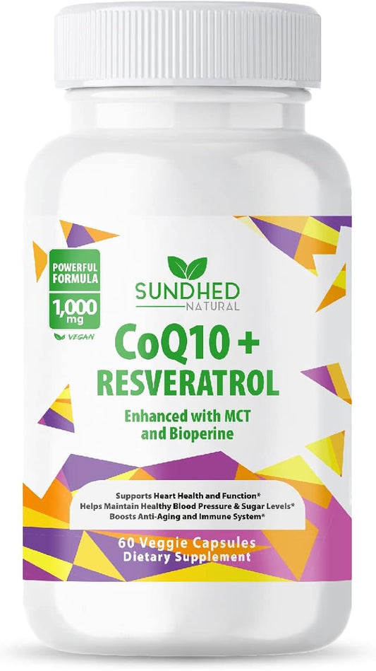 CoQ10 Powerful Antioxidant (Capsules Coq10+Resveratrol)