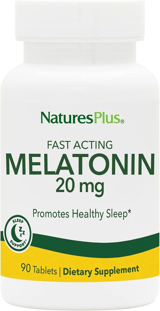 Natures Plus Melatonin 20 mg 90 Fast-Acting 90 Servings