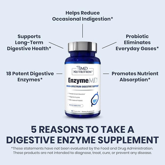 1MD Nutrition EnzymeMD 18 Plant-Based 60 Capsules