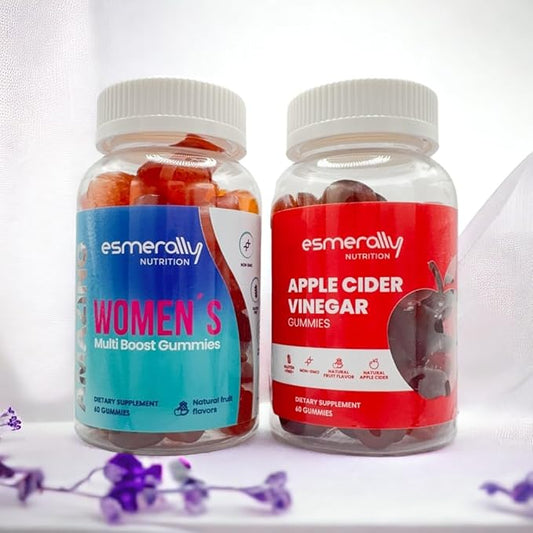 Women's Pack - Multivitamin for Women - Apple Cider Vinegar Gummies - 120 Multivitamin Gummies - Vitamins for Women - Natural Fruit Flavor - Gluten Free & Non GMO - Women Multivitamin