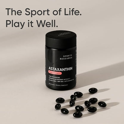 Sports Research Triple Strength Astaxanthin 12mg 60 Softgels