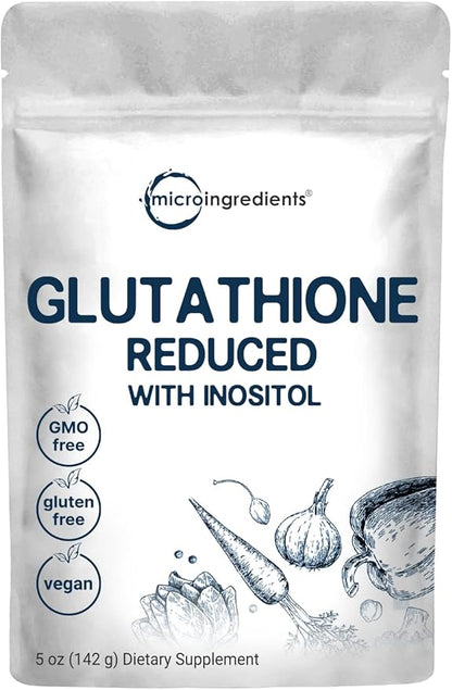Glutathione Supplement, Pure Glutathione Reduced Powder 5 Ounce (9 Months 2 in 1 Formula,