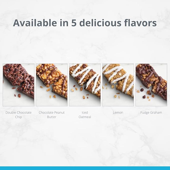 HMR Bar, Variety Pack of Protein Bars 10g of 5 Assorted 24 Count