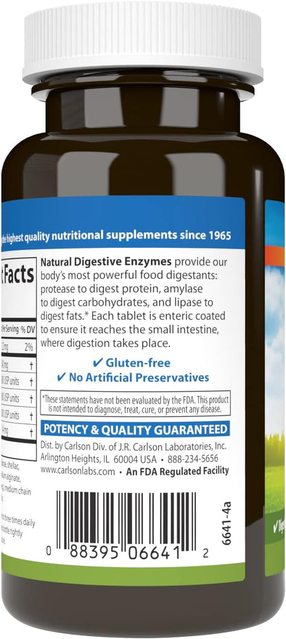 Carlson - Natural Digestive Enzymes, Digestive #34 with 100 Tablets