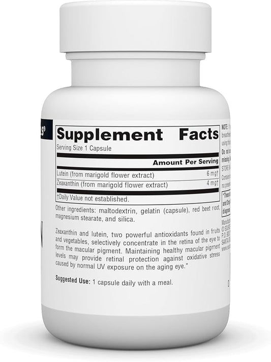 Source Naturals Zeaxanthin with Lutein, Antioxidant 10mg, 30 30 capsules