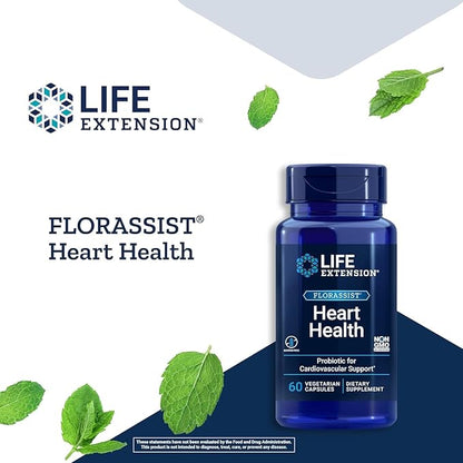 Life Extension FLORASSIST Heart Health 2.5 Billion 60 Capsules