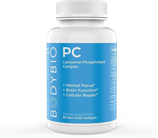 BodyBio Phosphatidylcholine 60 Softgels