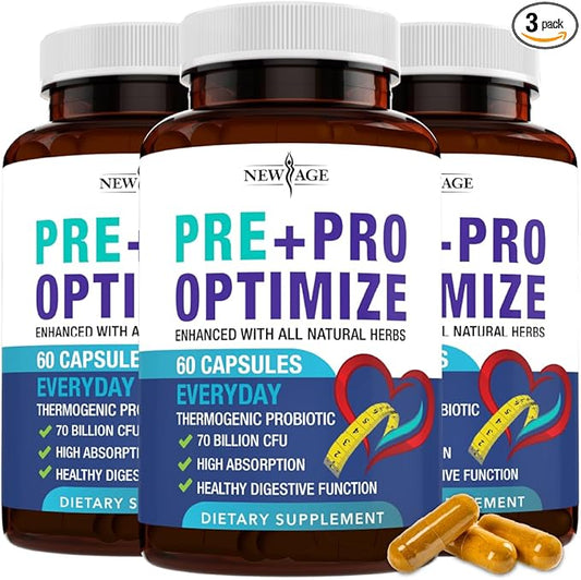 Pro Optimize Probiotics for Women, Menopause, 70 Billion CFU, Digestive Health - Relief for Bloating, Hot Flashes, Joint Support, Night Sweats - Gut Health & Metabolism - Dong Quai (180 (Pack of 3))