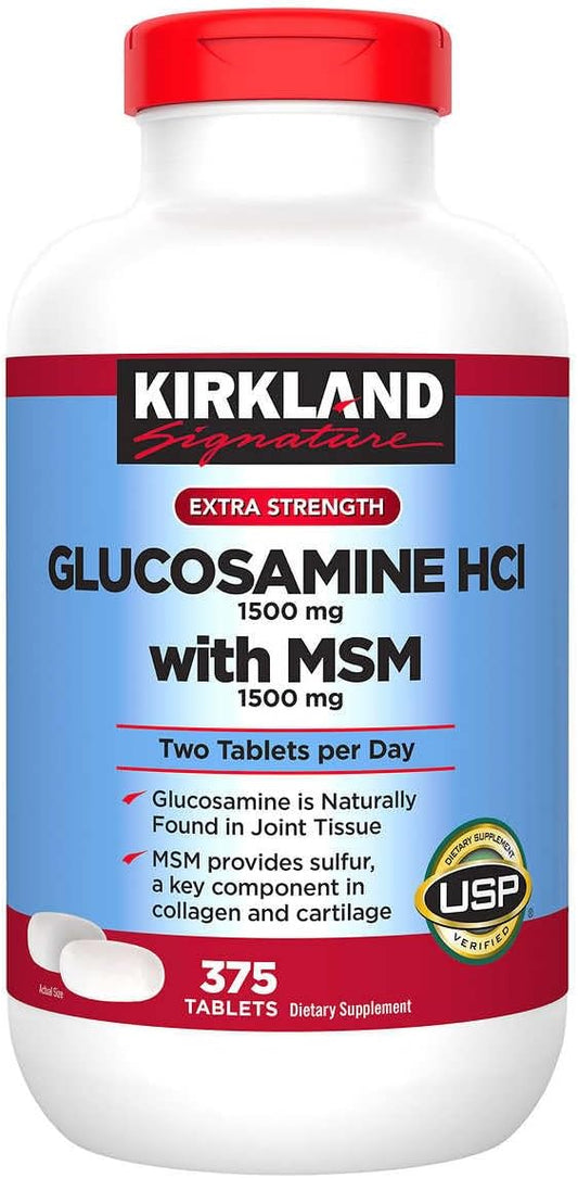 Kirk-Land Signature Glucosamine HCI (1500mg) (1500mg), Extra 375 Tablets 1)