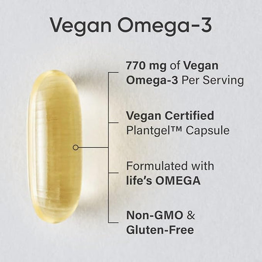 Sports Research Vegan Omega-3 Fish Oil 60 Softgels