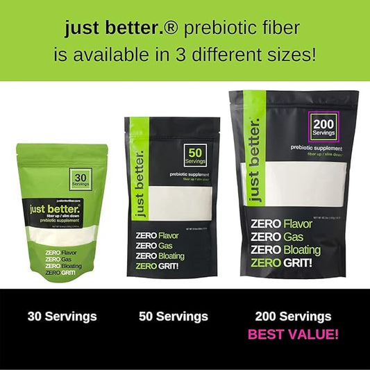 Prebiotic Fiber Supplement for a Healthy Gut 200 Servings