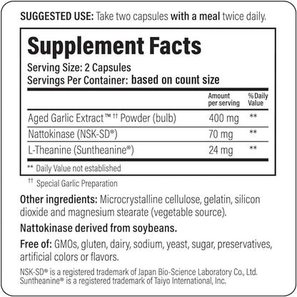 Kyolic Aged Garlic Extract Formula 109, 160 Capsules
