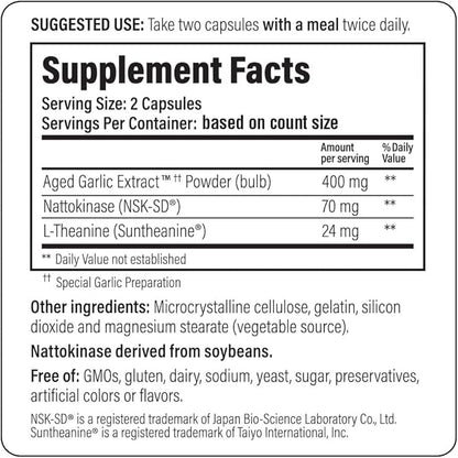 Kyolic Aged Garlic Extract Formula 109, 80 Capsules