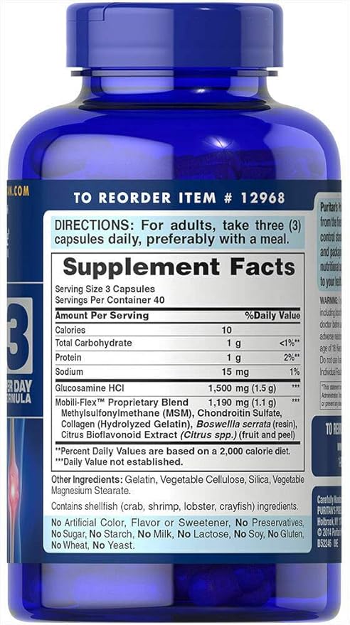 Puritan's Pride Glucosamine, Chondroitin & MSM-3