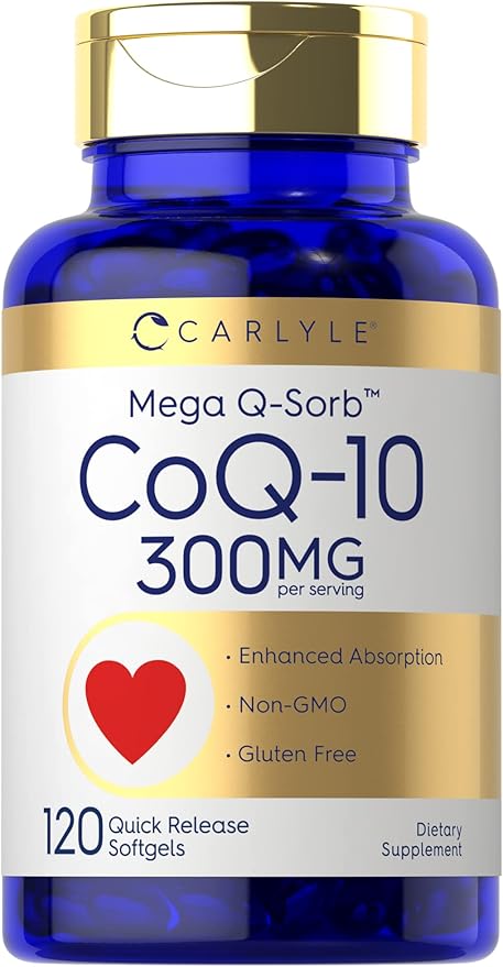 Carlyle CoQ10 300mg 120 Softgels Q-10 |