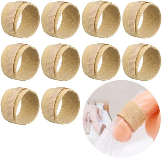 10 Pcs Male External Catheter Strap,