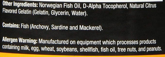 CONTROLLED LABS Orange Oximega Fish Oil 120 Softgels, 2000mg Omega- 3 Fatty