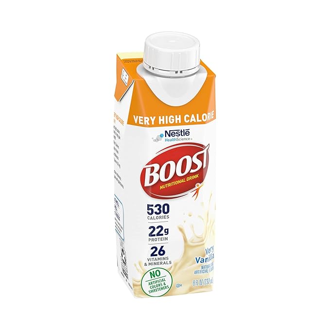 Boost Very High Calorie Vanilla Nutritional 22g Protein, 530 Nutrient 8 Fl 24)