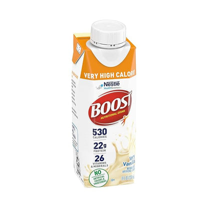 Boost Very High Calorie Vanilla Nutritional 22g Protein, 530 Nutrient 8 Fl 24)