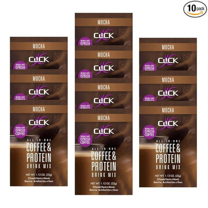 CLICK All-in-One Protein & Coffee Meal 10 Single (1.2 Ounce)