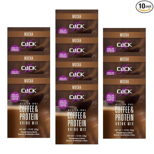 CLICK All-in-One Protein & Coffee Meal 10 Single (1.2 Ounce)