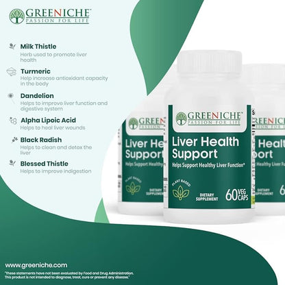 Halal Liver Health Support, 60 Caps,