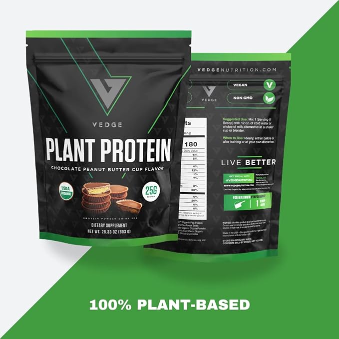 vedge Certified Organic Plant Protein Chocolate (20 Servings)