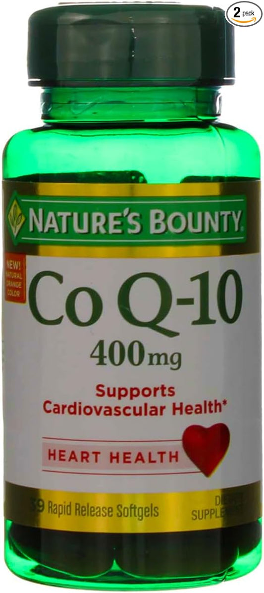 Nature's Bounty Cardio Q10, Co Q-10 400 mg 39 ea 2)