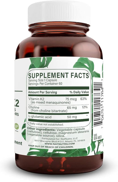 Natural Nutra Full Spectrum Vitamin K2 75 mcg, 60 Capsules 3)