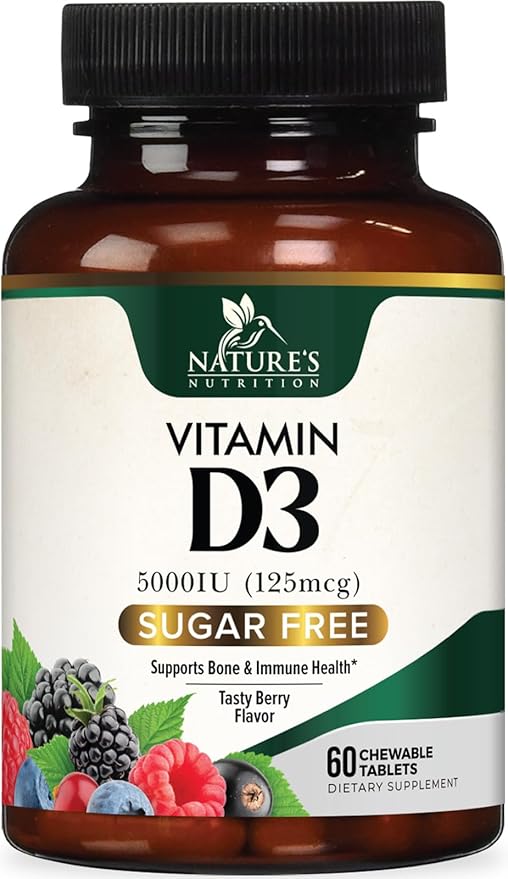 Vitamin D3 5000 IU (125 mcg) 60 Chewable