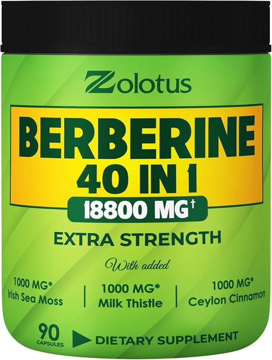 Zolotus 18800mg Berberine Supplement 40 in 1, with