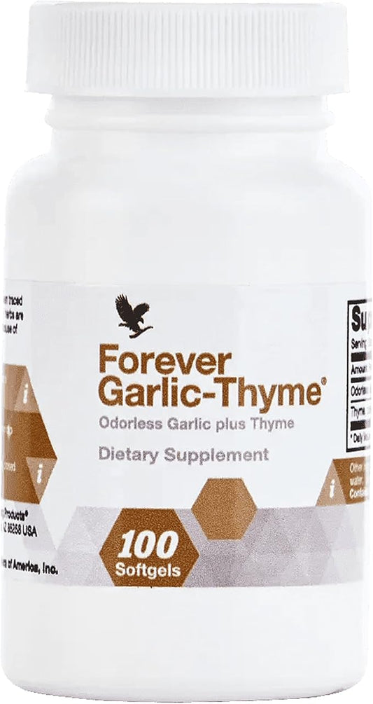 Forever Living - Forever Garlic-Thyme: Odorless 1000mg Garlic 90 Softgels