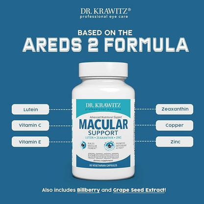 Macular Support with Lutein, Zeaxanthin Zinc (60 Vegetarian