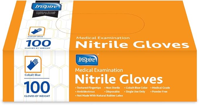 Inspire Nitrile Exam Gloves 4.5 Gloves