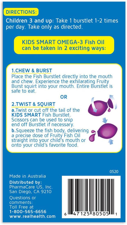 Real Health Bioglan Kids Smart Omega 3 Fish 30 Chewable 3)