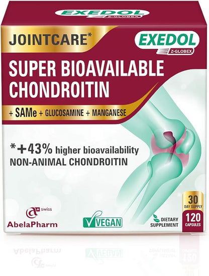 Chondroitin Glucosamine Capsules. Supports Joints and 120 Count