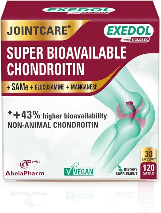 Chondroitin Glucosamine Capsules. Supports Joints and 120 Count