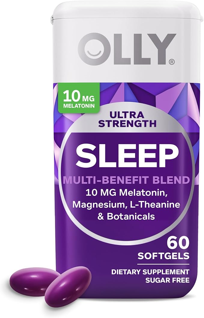 OLLY Ultra Strength Sleep Softgels, 10mg 60 Count