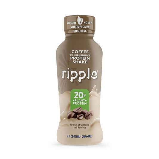 Ripple 12 oz Protein Shakes (12 12), Coffee)