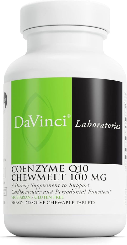 DAVINCI Labs Coenzyme Q10 Chewmelt 100mg CoQ10* - 60 Chewable