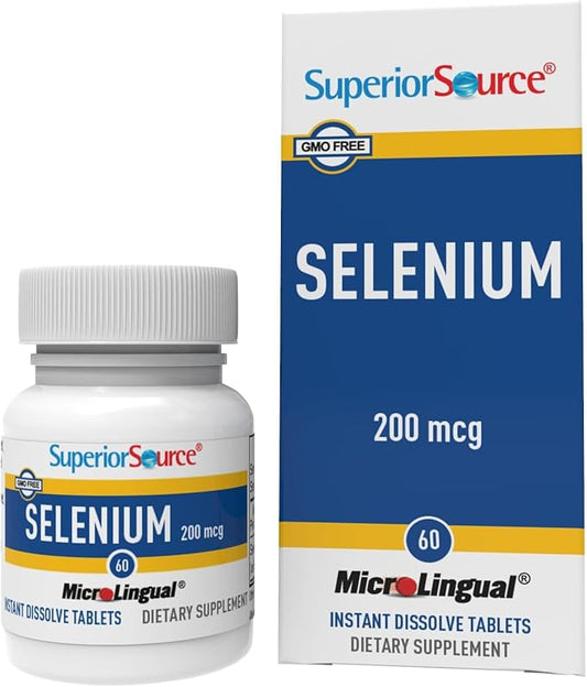 Superior Source Selenium Nutritional Supplements, 200 60 Count