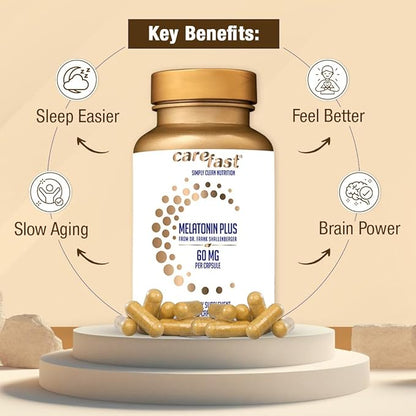 60mg Melatonin Plus Extra Strength High 90 Capsules